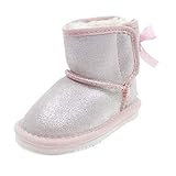  Lelli Kelly GEPOLSTERTE Stiefel Agathe MIT Bogen UND Glitter MÄDCHEN LK3676R ROSA Große: 25