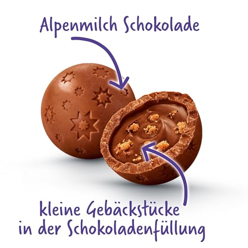 Milka Feine Kugeln – Alpenmilch-Schokolade mit Lebkuchen-Geschmack – 90g