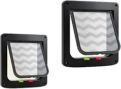 Porta Para Passagem De Animais De EstimaçãO Para CãEs Grandes(Preto)