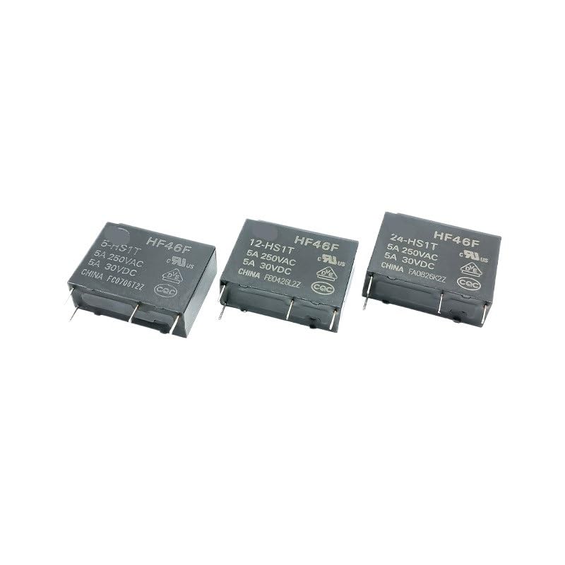 Relés HF46F-HS1T de 24V y 4 pines 5A para automatización industrial y domótica