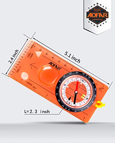 AOFAR-Orienteering-Compass-AF-5C-for-Hiking-Boy-Scout-Compass-for-Kids-Professional-Field-Compass-for-Map-ReadingNavigation-and-Survival-Lightweight-Mini-Camping-Compass