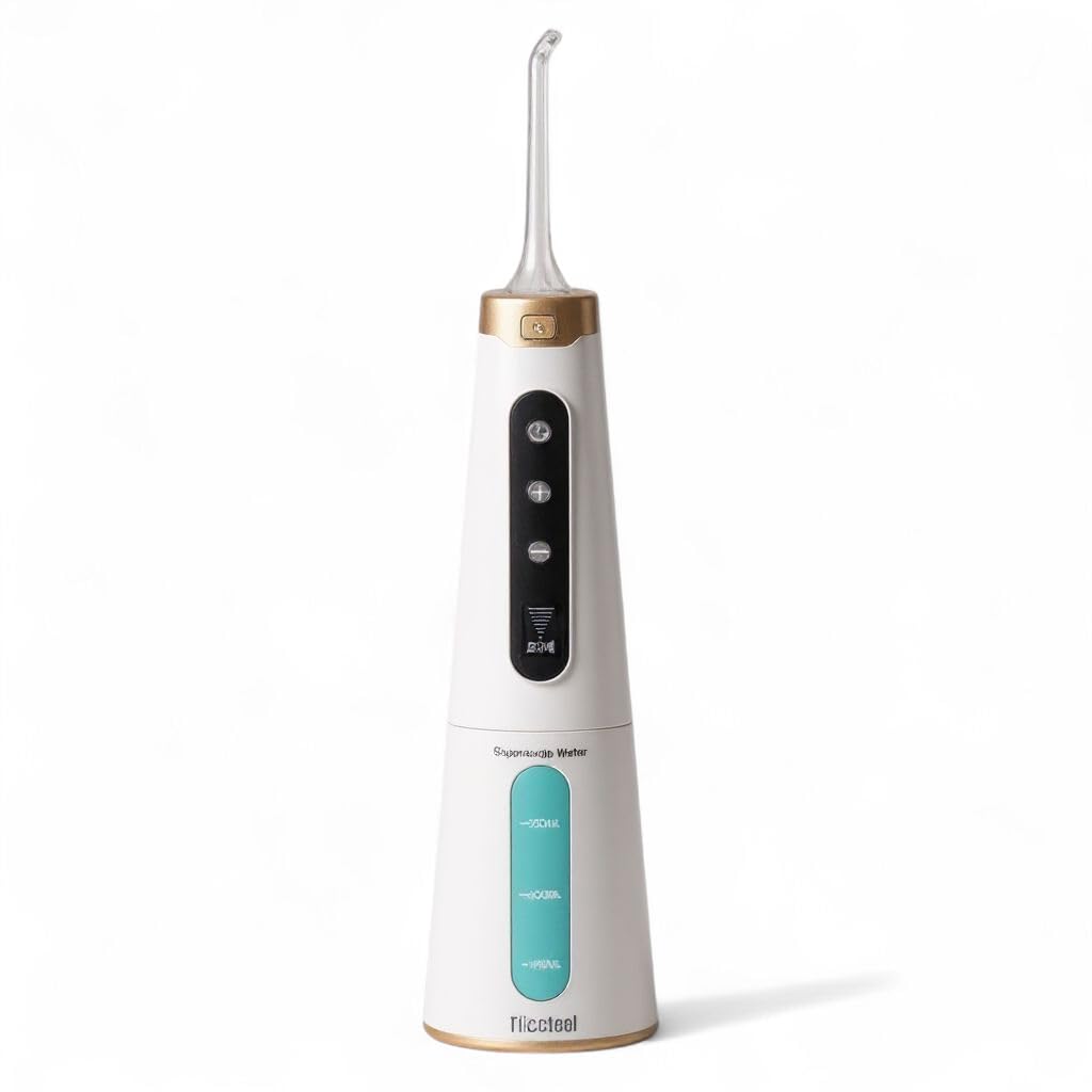 My DENTAL JET Ozonet - Irrigatore Interdentale Portatile ad Ozono, Getto d'Acqua, Batterie Interne