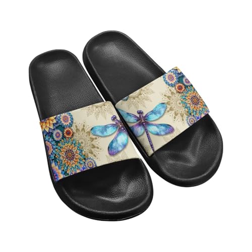 Forchrinse Vintage World Map Print Unisex Shower Slippers Causal Slip on Slide Sandals Open Toe Home Slippers for Women Men