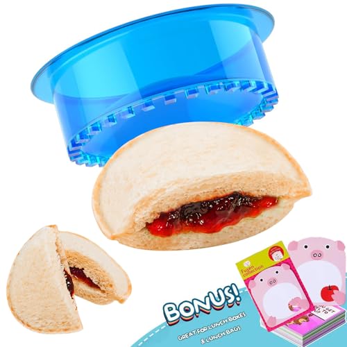 HiYZ Cortador y sellador de sándwiches, 5 piezas, desoxidador, sandwiches, mantequilla de maní y gelatina, cortador de galletas para niños y niñas