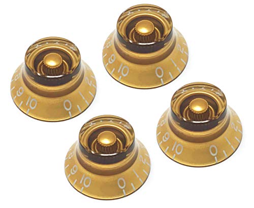 Boutons de sonnette dorés contre le glissement des boutons de guitare Gibson Les Paul USA