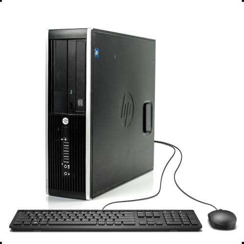 HP Compaq Pro 6305 SFF Ordenador de sobremesa, AMD A4-5300B, 8 GB de RAM, SSD de 250 GB, WiFi, Bluetooth, Teclado QWERTY de US, Windows 11 Pro (reacondicionado)