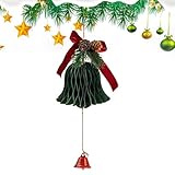 Campanas de Navidad Decorativas, decoración de Campanas de Papel para, decoración Tradicional para, árboles, Puertas, Paredes y Habitaciones
