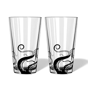 Alterd Industries Kraken Whiskey Glass – Kraken Pint glass | Octopus | Nautical | Beer gift | 21st Birthday | Custom Whiskey glass | Pirates | Pirate | Scuba (Printed Pint Glass, Double Gift Box)