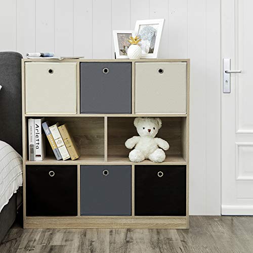 SONGMICS Aufbewahrungsboxen, 6er Set, Stoffboxen, Faltboxen, Würfel – Ansicht 2