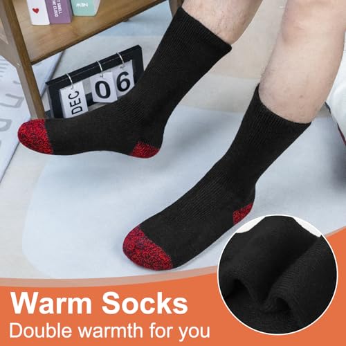 Thermal Socks for Men, Winter Warm Socks Mens for Cold Weather Extreme Temperatures 5