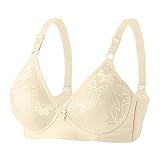 Estilo: casual Generisch Bustier Top - Sujetador acolchado para mujer, sin bordes de acero, talla media, beige, 40