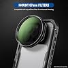 NEEWER 16 Pro Cage, Quick Release Video Rig Phone Stabilizer Compatible with iPhone 16 Pro with 67mm Filter Adapter, 17mm Lens Backplate, T Mount Lens Adapter Compatible with Moment, PA073