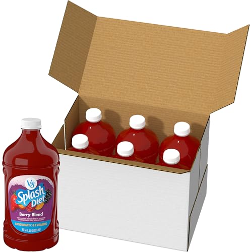 Image of V8 Splash Diet Berry Blend Flavored Beverage, 64 fl oz Bottle (6 Pack)