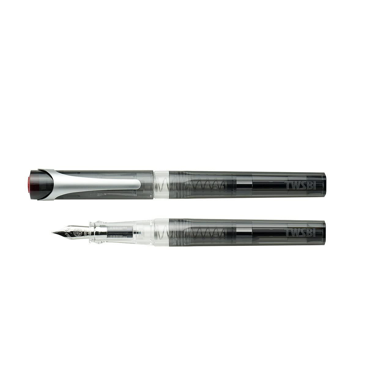 TWSBI Swipe Fountain Pen with Arista A6 Notebook, Smoke Black, Size M