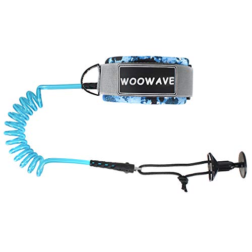 WOOWAVE Bodyboard Leash con spina, cavo Premium