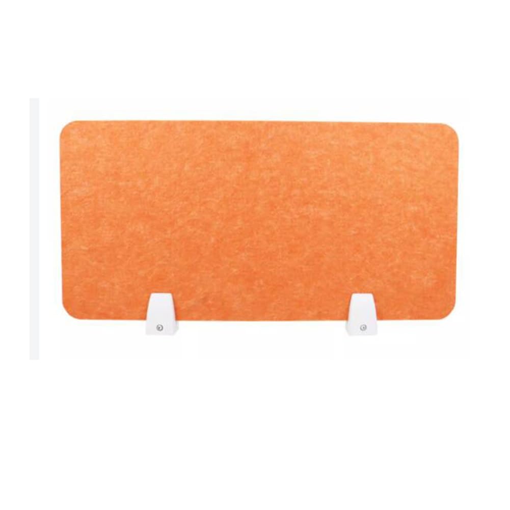 KLGFBDC Noise-Reducing Desk Partitions for Home & Office - Visual Distraction Shield for Classrooms & Testing Orange 30x90CM - Enhance Focus & Productivity