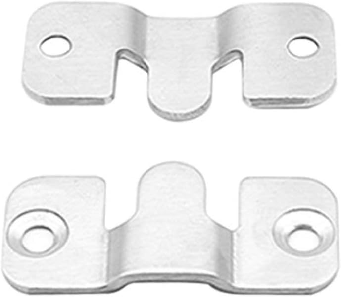 Photo Picture Frame Hook, Stainless Steel Picture Hangers, Interlocking Photo Picture Hook, Flush Mount Bracket for Picture Photo (10 Pcs) (Small)