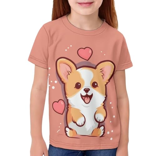 Image of JEOCODY Boys Girls Graphic Tees Funny 3D Printed Short Sleeve T-Shirts 3-16T