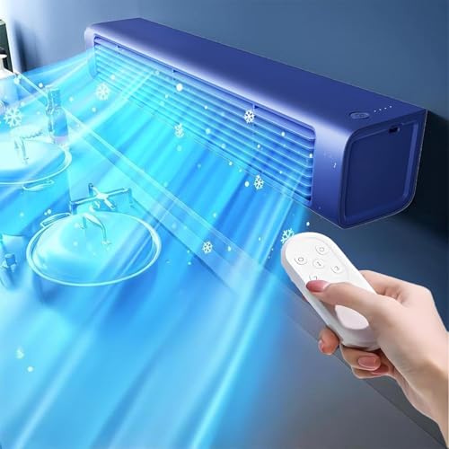 Ductless Air Conditioner, 2 in 1 Standing & Through the Wall Mount Air Conditioner, Small Portable Air Conditioners No Windows Needed, Wall Mounted Air Conditioner for Bedroom and Living Room (B)