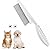 Flea Comb for Dogs Cats, Dog Hair Comb Grooming Tool for Removing Tear Stains, Fleas, Dandruff, Lice