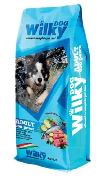 Wilky Dog Premium Cibo per Cani Adulti con Pesce, 20kg