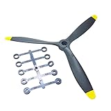 Pratique et performant Kit d\'hélice tripale pour Avion radiocommandé (8060/9060/1060/1170/1380), Compatible avec Le modèle(8060 1PC)