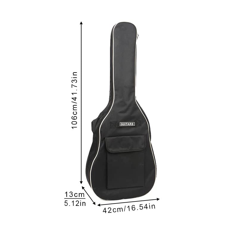 Housse rembourrée en tissu Oxford imperméable pour guitare classique 101,6/104,4 cm (orange)