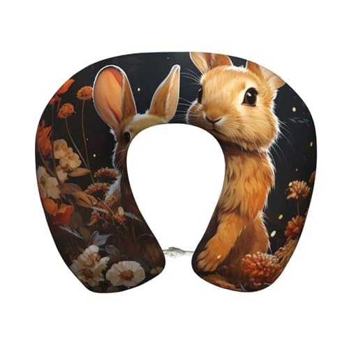 Almohada de viaje espuma viscoelástica 30 cm x 25 cm miniatura 1