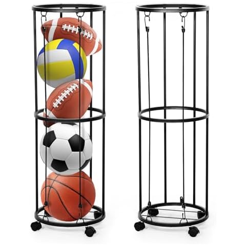 Support de balle Aofesel avec roulettes Cover
