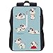 huhulala Sac à dos pour ordinateur portable, sac à dos professionnel avec port de chargement USB, sac à dos scolaire pour femmes et hommes Marionnette de chiot de dessin animé