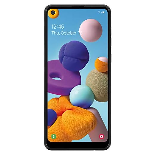Samsung TracFone Galaxy A21 4G LTE Prepaid Smartphone (Locked) - Black - 32GB - Sim Card Included - CDMA