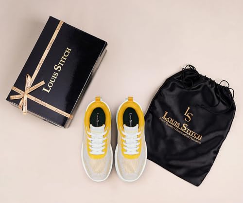 Image of LOUIS STITCH Women's Lightweight Athleisure Sport Shoes | Lightweight Casual Sneakers | Lace-Up Sneaker and Athleisure Wear| Perfect for Casual, Gym & Travel Wear | LSLD-ATH