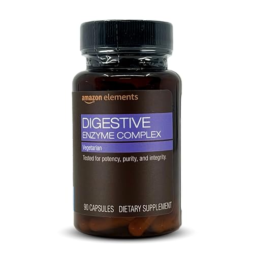 Amazon Elements Digestive Enzyme Complex Capsule, Supports Healthy Digestion, 45