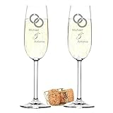 Photo Gallery polar-effekt 2 calici da spumante personalizzati come decorazione da tavolo, regalo di nozze per sposi, per matrimonio, anniversario o fidanzamento, champagne Photo Gallery polar-effekt 2 calici da spumante personalizzati come decorazione da tavolo, regalo di nozze per sposi, per matrimonio, anniversario o fidanzamento, champagne