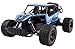 Voko USA Mad Turbo Diecast Body Remote Control RC Buggy Car Truck 2.4 GHz System 1:18 Scale Size RTR w/ Working Suspension, High Speed, Radio Control Off-Road Hobby Truggy Rechargeable (Blue)