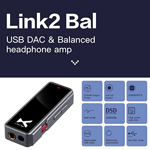 Fanmusic XDUOO Link2 Bal Amplificatore per Cuffie