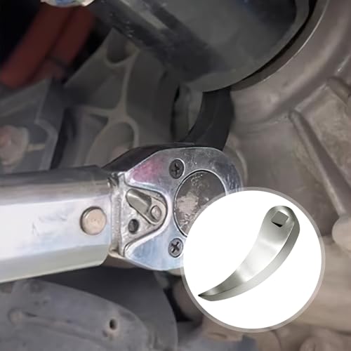 Brechstangen-Adapterkopf-Werkzeuge, Robust und Einfach zu Bedienen, Hebeleisen-Adapterkopf, Breites Anwendungsspektrum, Brechstange Adapter Kopf, für 3/8-Ratsche (Silber)