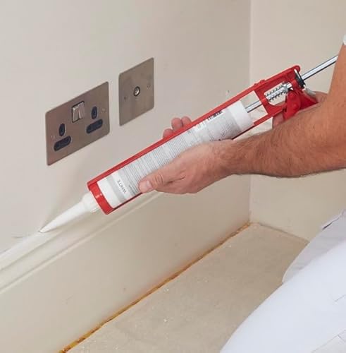 ProDec Contractor Skelett-Kartuschenpistole zum Auftragen von Kartuschendichtstoffen, Dichtungsmassen, Silikonen und Klebstoffen, sanfte Wirkung, ideal für Handwerk und Heimwerker