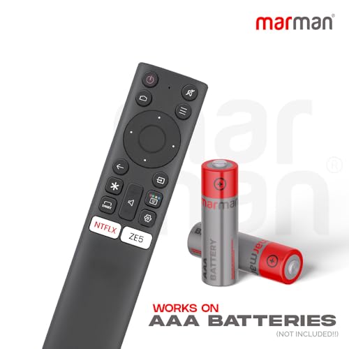Image of marman Compatible with Nokia Tv Remote Control Suitable for Smart 4K LED UHD Android Television Without Voice Command and Google Assistant with Specific Netflix and ZEE5 Hotkeys
