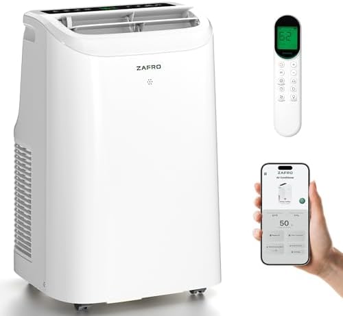ZAFRO Portable Air Conditioners, 10000 BTU (6000 BTU SACC), Porta...