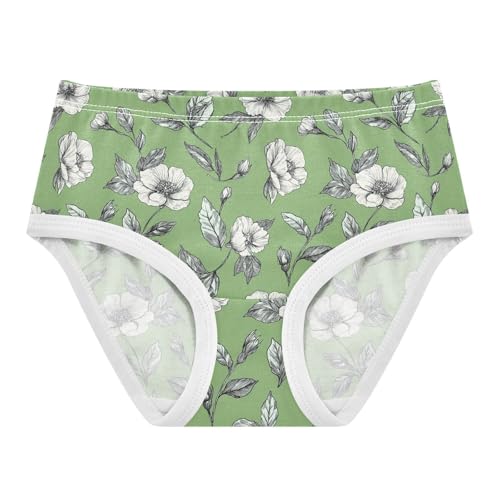 Girls' Underwear Camellia Cotton Stretch Comfort Toddler Panties