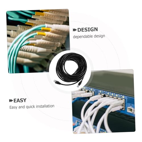 Cable Ethernet Cat6 Housoutil 10 m Negro miniatura 3