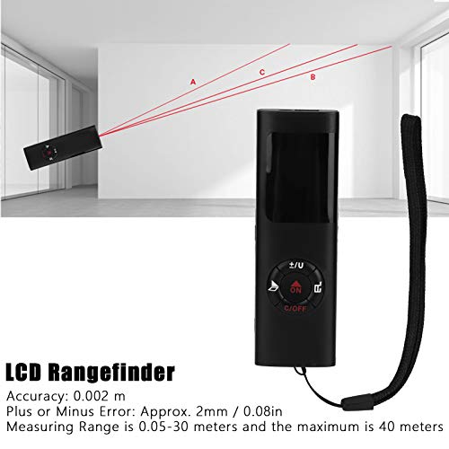 Telêmetro LCD, localizador de alcance fácil de usar, área para distância
