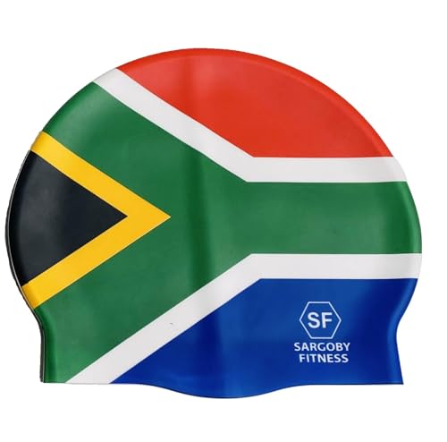 Sargoby Fitness Cuffia da nuoto Sudafrica di dimensioni standard, progettata per nuotatori amatoriali o competitivi che cercano più velocità