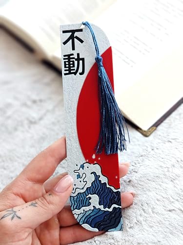 Image of Collectible Bookmarks | Premium Decorative Reading Accessories | Ideal Gift for Readers & Book Lovers | Bioplastic (Unshakable Wave)