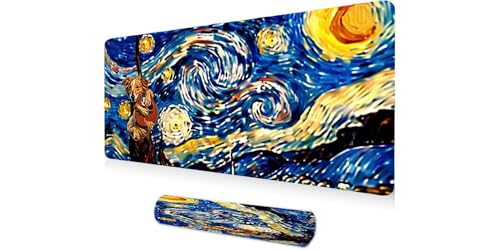 Tapis de souris original motif guitare pour chien, une idée cadeau utile pour bureau