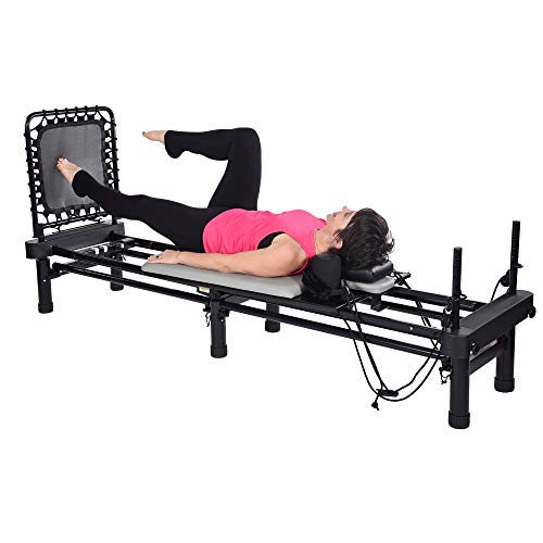 Stamina Pilates Reformer, Home Workout Equipment, AeroPilates 701 Premier, Gray - Portable Exercise Machine for Strength and Fitness Training - Multifunctional Gym Workouts for Men and Women - Thumbnail 6