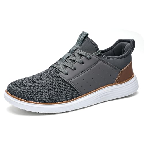 Image of Wearbreeze Men's Business Casual Oxford Sneakers - Lightweight Lace-Up Dress Shoes for Work, Travel & Daily Commute