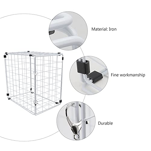Cage chat pliable haut de gamme en fer robuste pour trajets sécurisés - 3