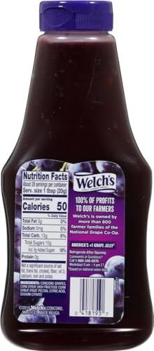 Welch's Grape Jelly Large 566g Squeezable Welch's